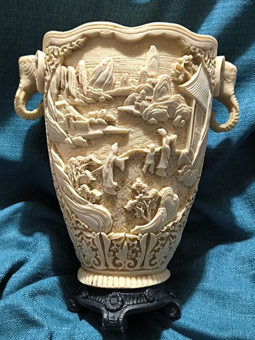 vaza deosebita Asia arta veche antichitati statuie decoratiuni