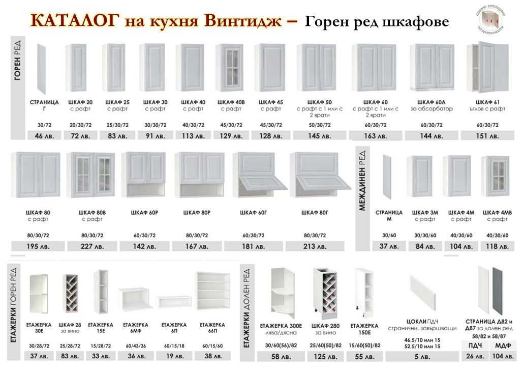 Кухня Винтидж Грижио 380 от модулни шкафове с Безплатен Проект за Вас