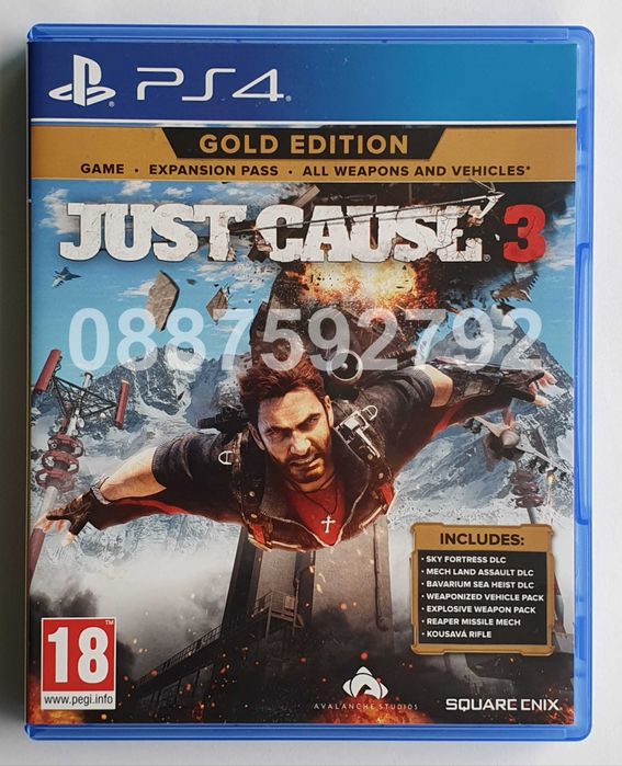 Перфектен диск с игра Just Cause 3 Gold Edition PS4 Playstation 4
