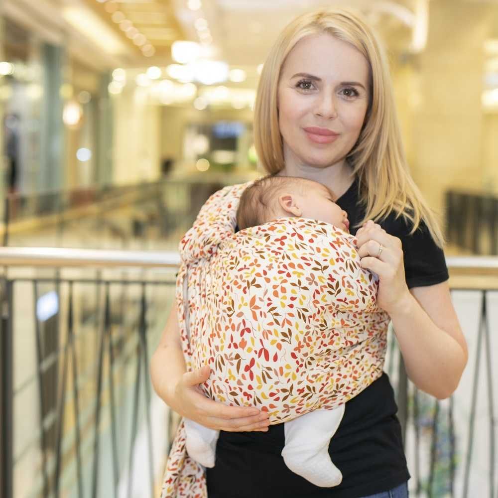 РАЗПРОДАЖБА | Слинг с халки Omniababy Liberty - органичен памук