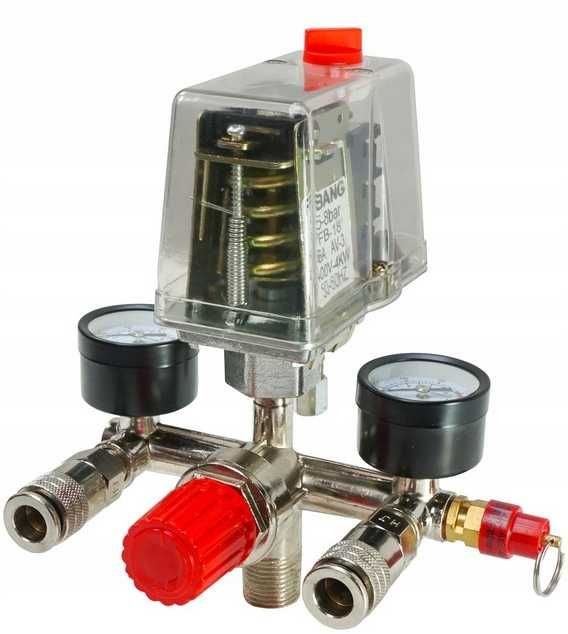 Presostat 380V trifazic regulator presiune manometru (V81209)