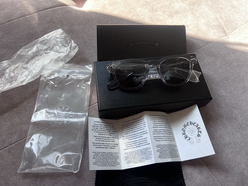 Мъжки слънчеви очила Chrome Hearts CH8251 Transparent