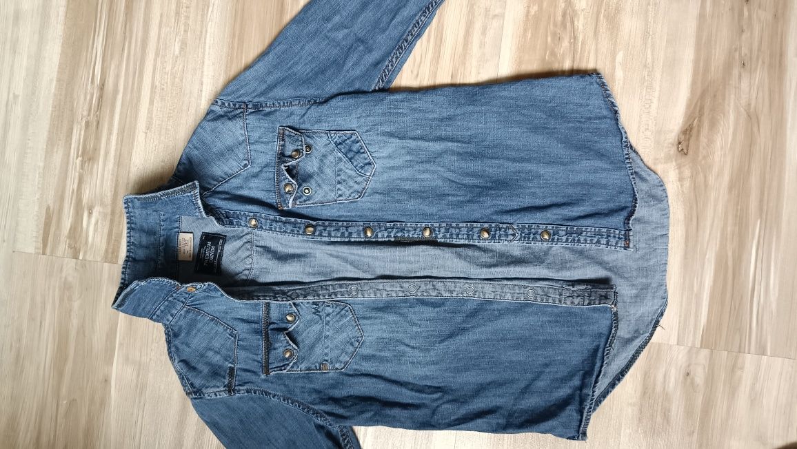 Cămașă denim Zara măr 152