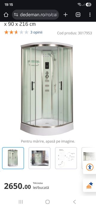 Vand cabina de dus nefolosita