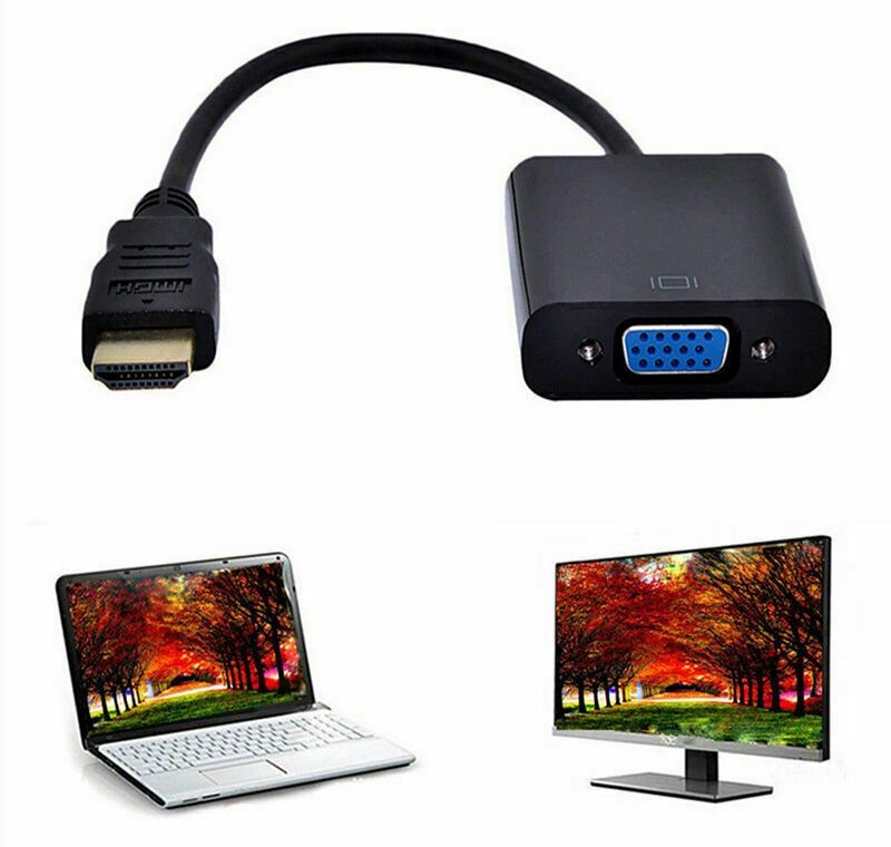 Преходник HDMI(м) към VGA (ж) 1080P конвектор кабел