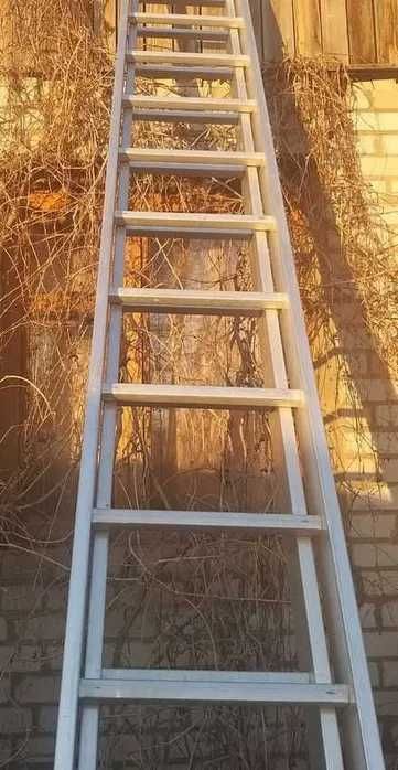 Новые в упак лестницы прочный алюминий Россия 2 яруса,10 метров