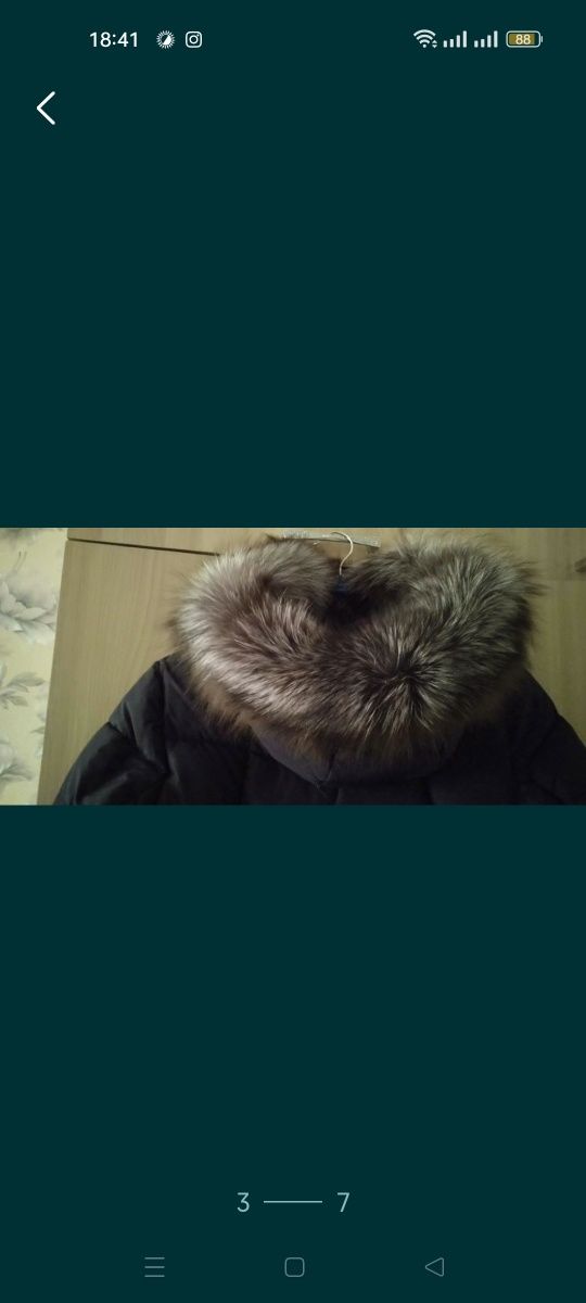 Пуховик -Куртка женская 48 размер 15000тг.