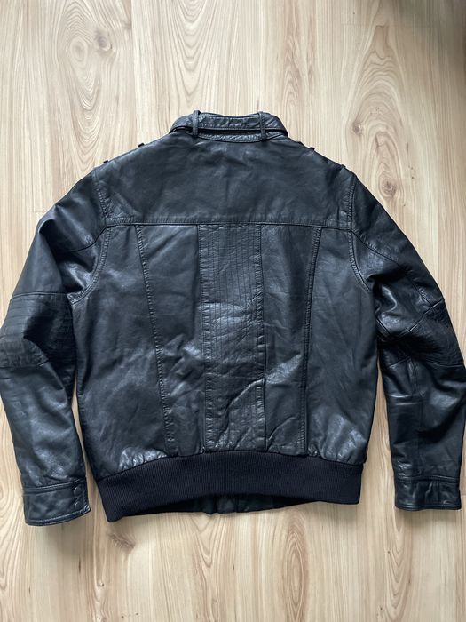 GUESS / мъжко кожено(естествена) яке L
