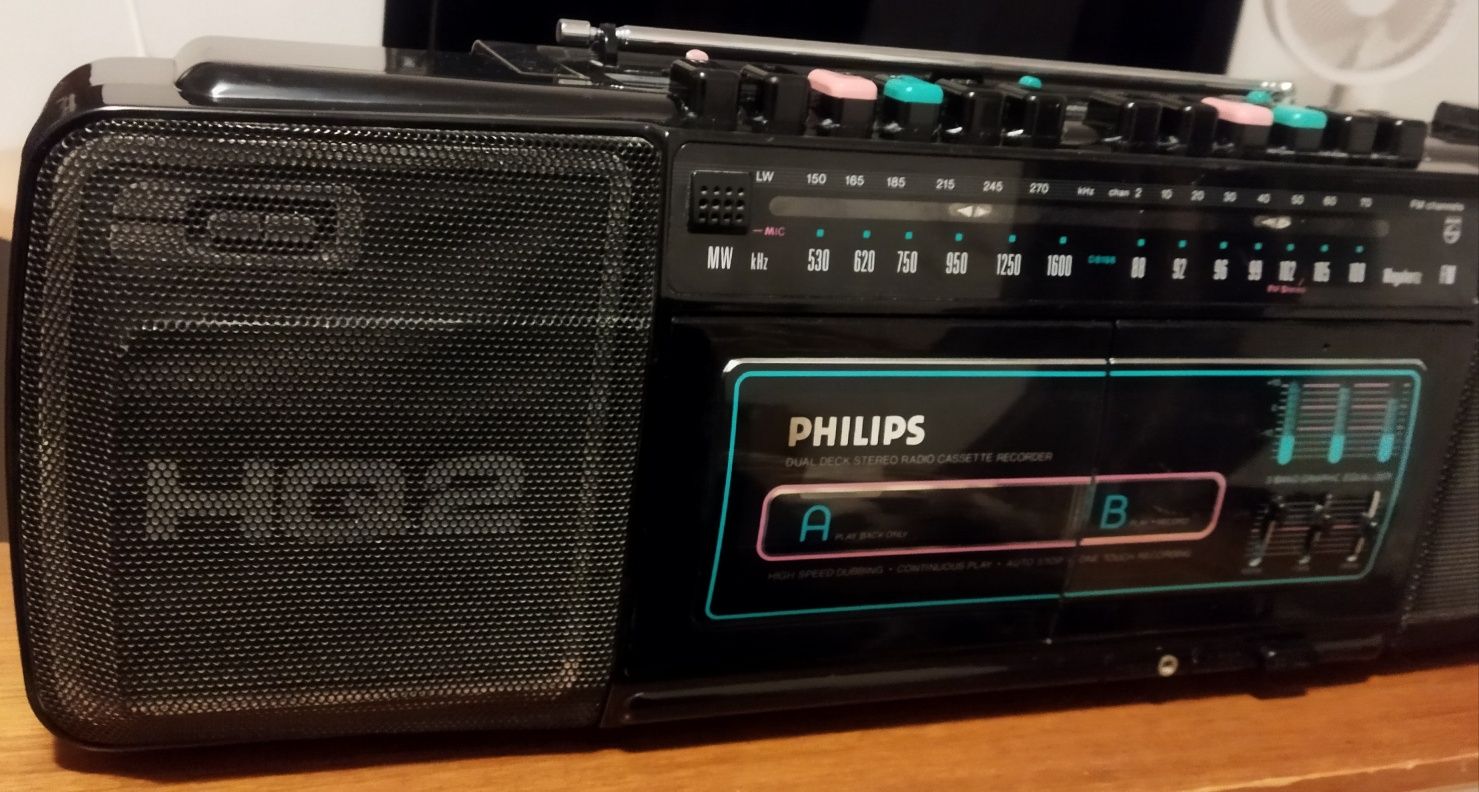 Radiocasetofon Philips Stereo model 1985