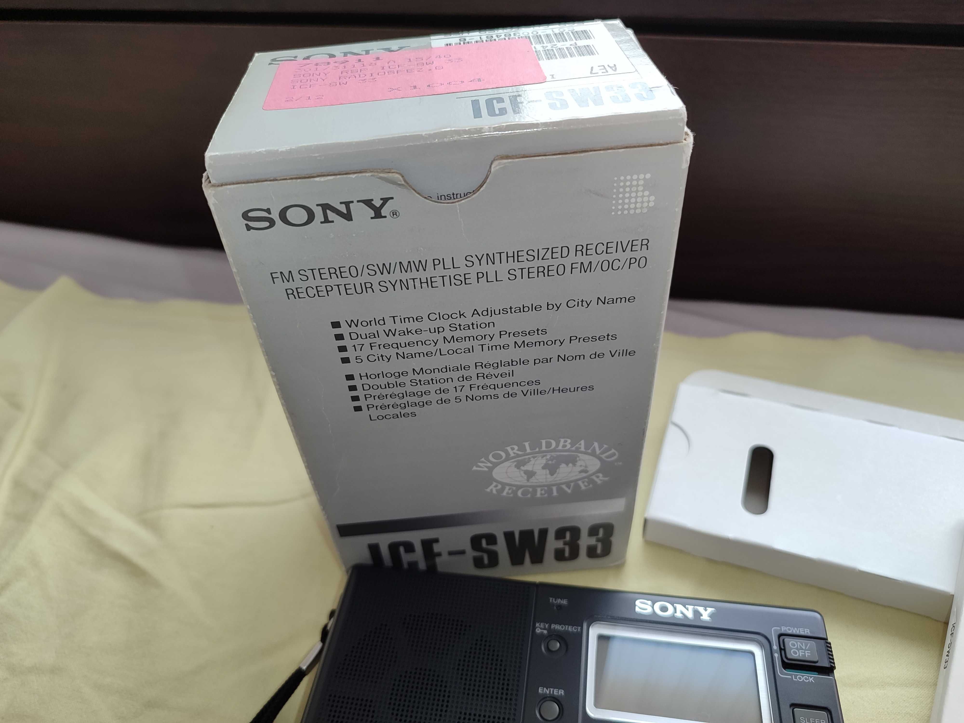Цифрово радио Sony ICF-SW33 FM World Radio.