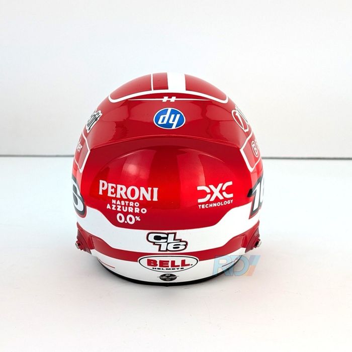 2025 Charles Leclerc Mini Helmet - 1:2 Scale - Ferrari Bell F1 Helmet