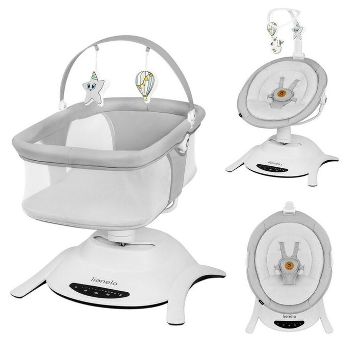Set 2 in 1 Balansoar si landou Lionelo Rotativ 360 cu telecomanda NOU