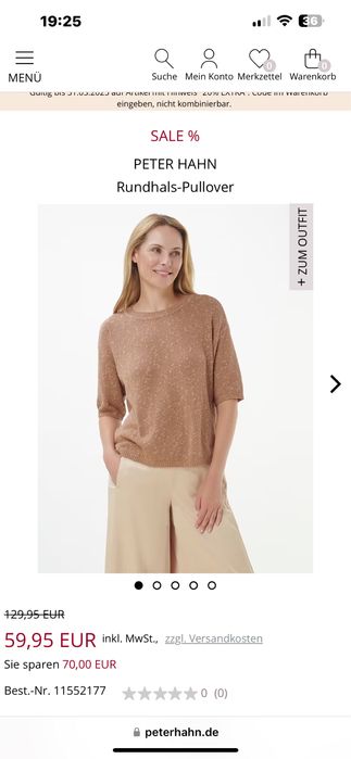 Maleta 100 % lana cu maneca scurtă