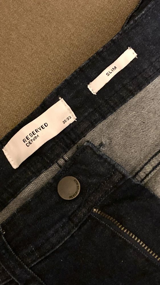 Неносени / нови мъжки slim дънки от Reserved - 30/32