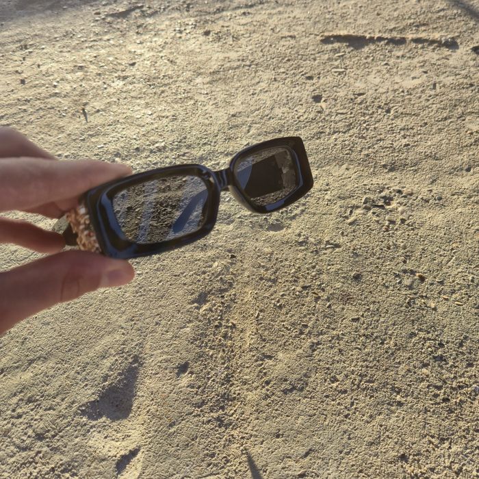 Ochelari Off White negri cu auriu