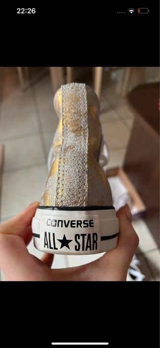 Converse gold&silver