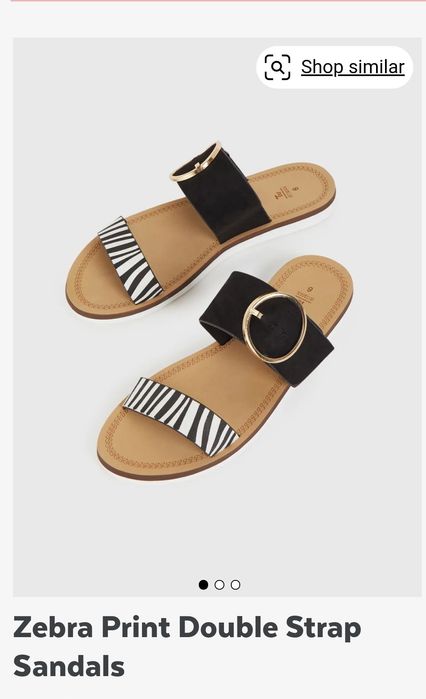 Papuci zebra,par ponei 38 si 39