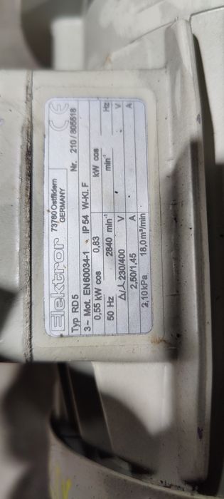 Motor electric trifazat cu flansa, 0.55kW, 3000rpm, 380V