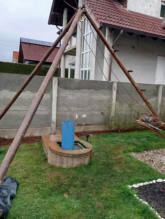 Foraje puțuri adinciri curățări fantani