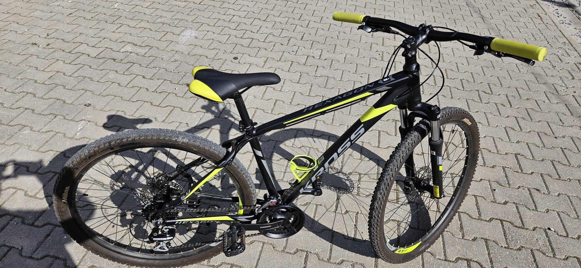 Bicicleta Kross Hexagon 5.0 Negru-Gri-Lime