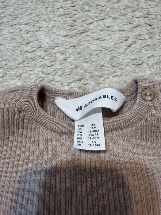 Set de lana merinos H&M, marimea 86, 12-18M