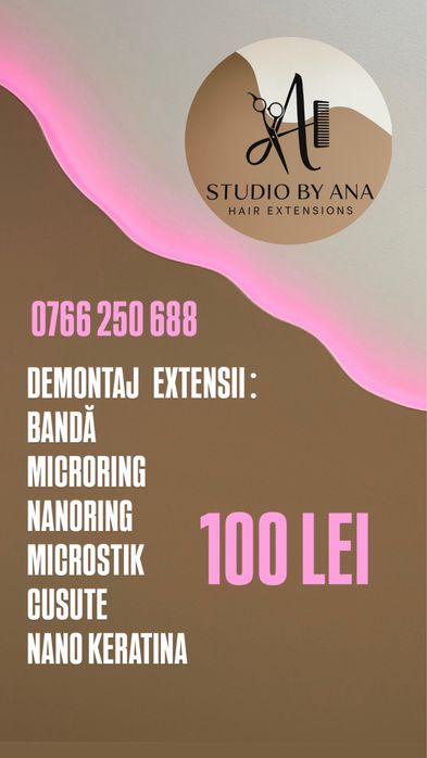 Demontez extensii de par / Tape/Microring/Nanoring