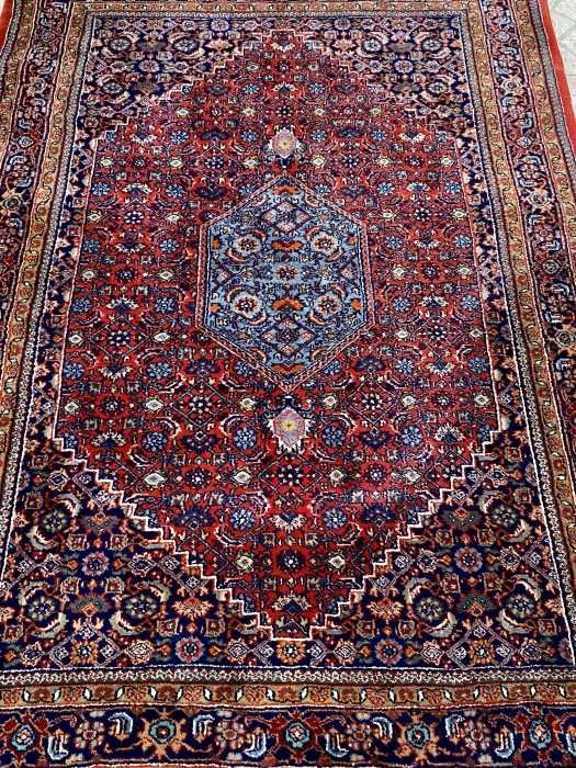 Superb covor persan-Bidjar-manual-lana-eticheta autenticitate-Iran