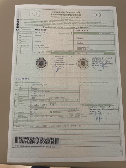 Vand VW Golf 1.6 benzina Mpi,an 2010!