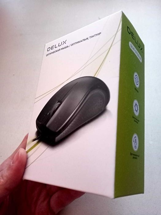 Качественная мышка для ПК и ноута (usb мышь) Delux DLM-3750OUB Новая