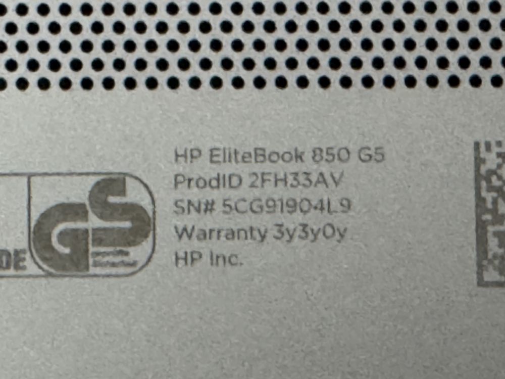 Laptop HP Elitebook 850 G5 i5, 15,6”, 16GB ram, 512 GB m.2 NVME