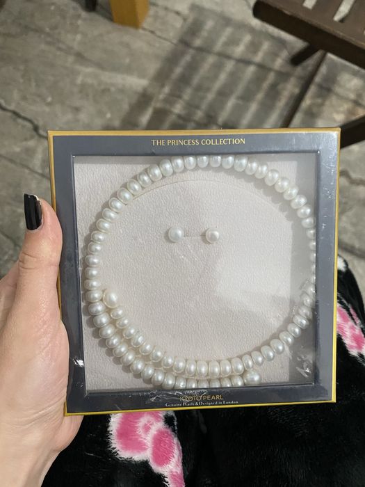 Set lant si cercei Kyoto Pearl "The Princess Collection"