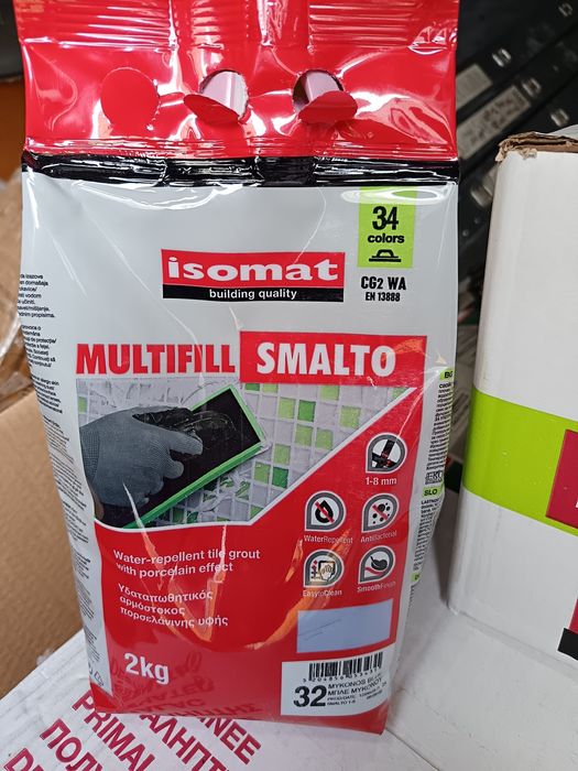 Фугираща смес ISOMAT SMALTO, Син цвят (mikonos)