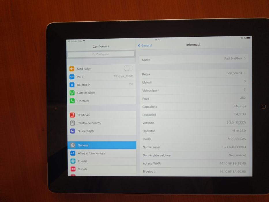 iPad Gen 2 - 64GB - Negru - Wi-Fi + Celular