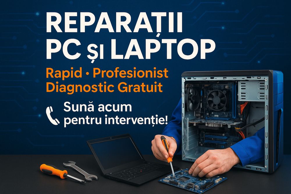 Reparații PC & Laptop – Rapid și Profesionist!