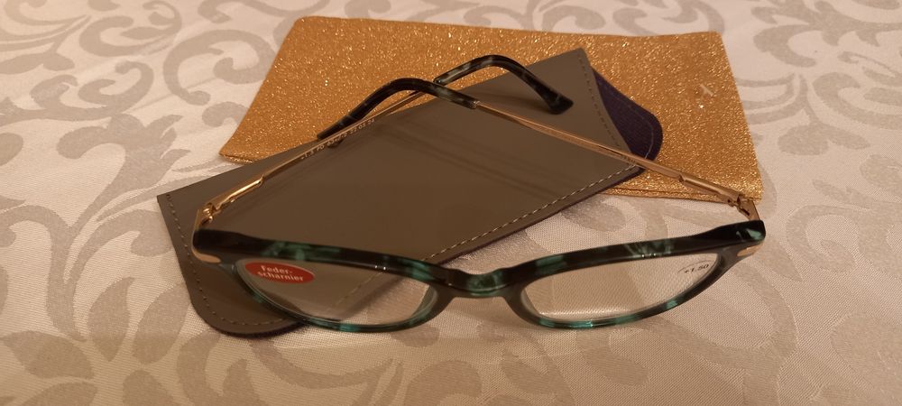 Нови немски очила за четене +1,5, +2,0 +3,0 диоптъра, шарнир, калъф