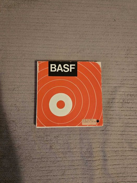 Rola magnetofon de plastic BASF 18cm in cutie originala de carton