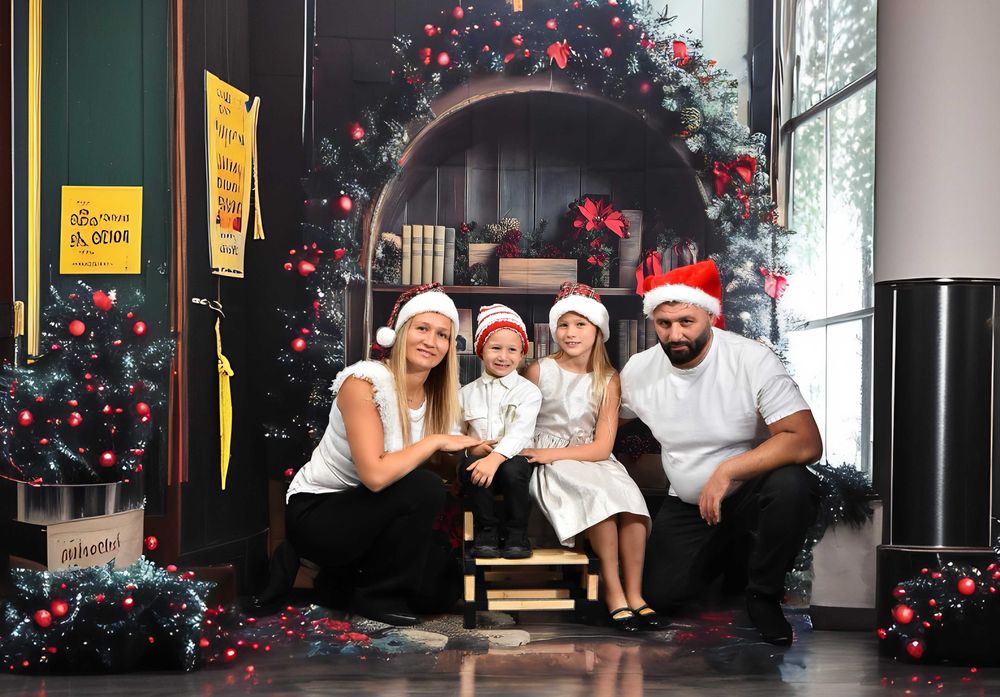 Коледна фотосесия за семейства и деца и възмижност за фотокнига