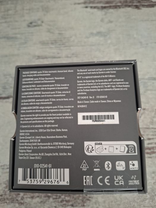 Garmin quatix® 7X – Solar Edition Titanium