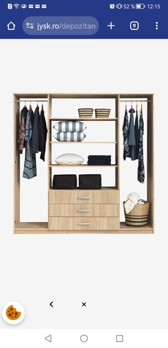 Dulap VELLERUP de la Jysk, culoare wenge