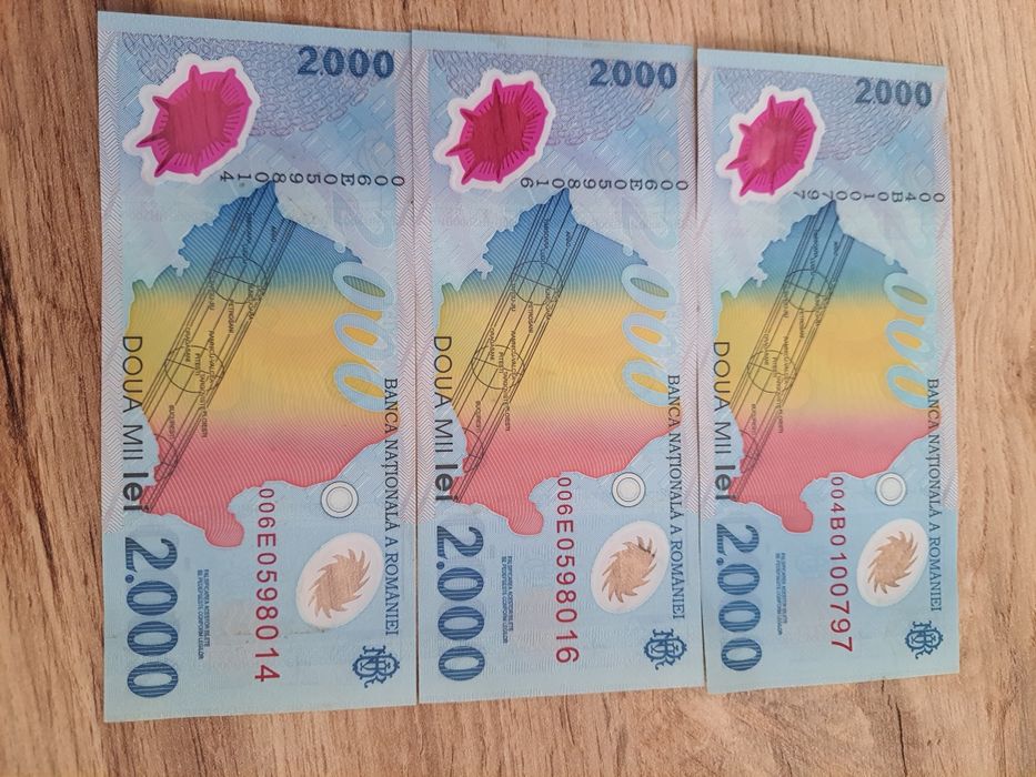 Bancnote 2000lei eclipsa totala 1999