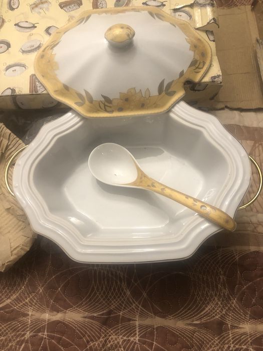 Vas ceramic cu incalzire, 2 lumanari