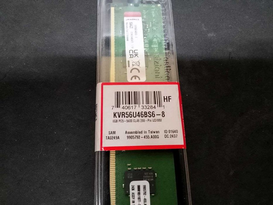 Модуль оперативной память ОЗУ kingston DDR5 8gb 5600Mhz Новый.