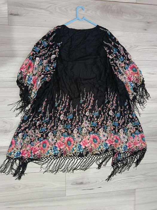 Cardigan tunica bolero chimono elegant cu franjuri flori mărime XL-XXL