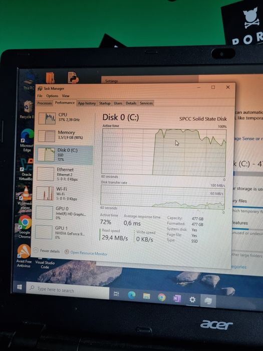 Laptop Asus i3-4000m