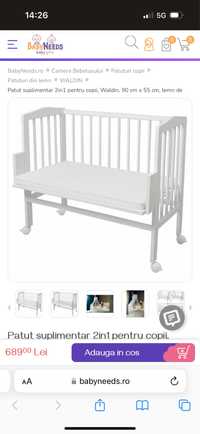 Patut 2in1 waldin co-sleeping