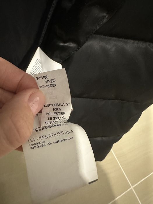 Geaca Emporio Armani din puf cu blana detasabila