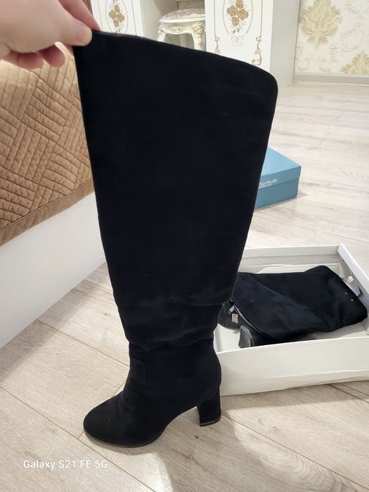 Сапоги замшевые размер 40