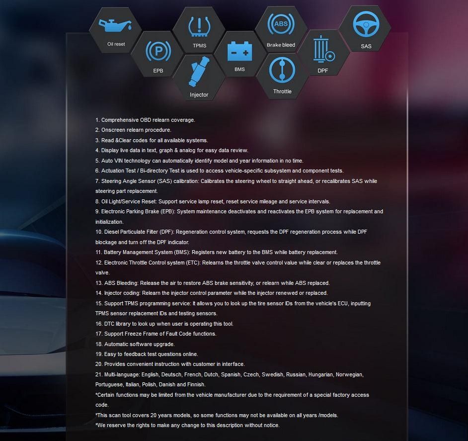 iCarsoft CR Genius – Професионална мулти-маркова OBD2 диагностика