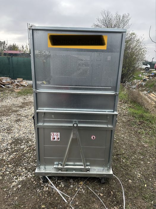 Vand container mobil cu trei laturi din tabla, foarte rezistent