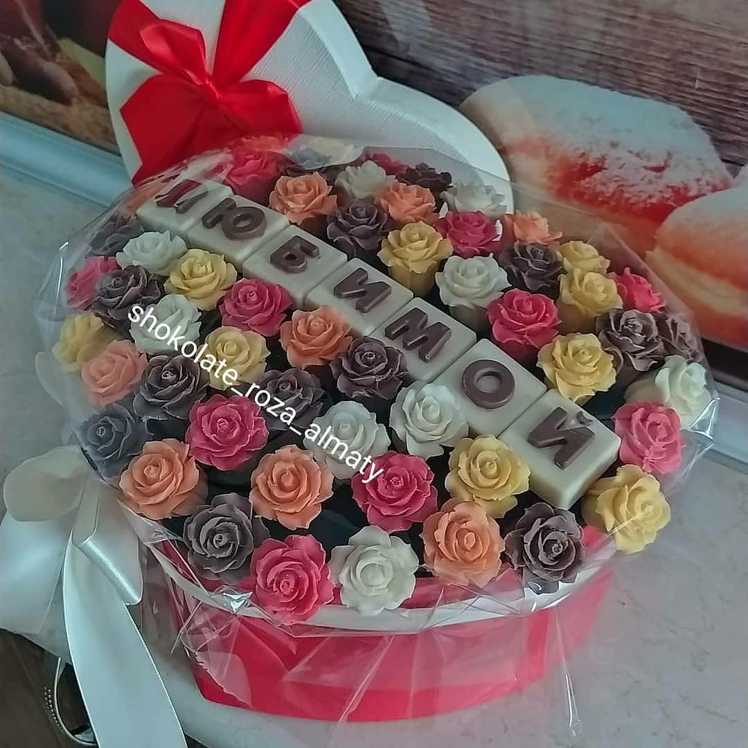 Шоколадные розы, букет, подарок